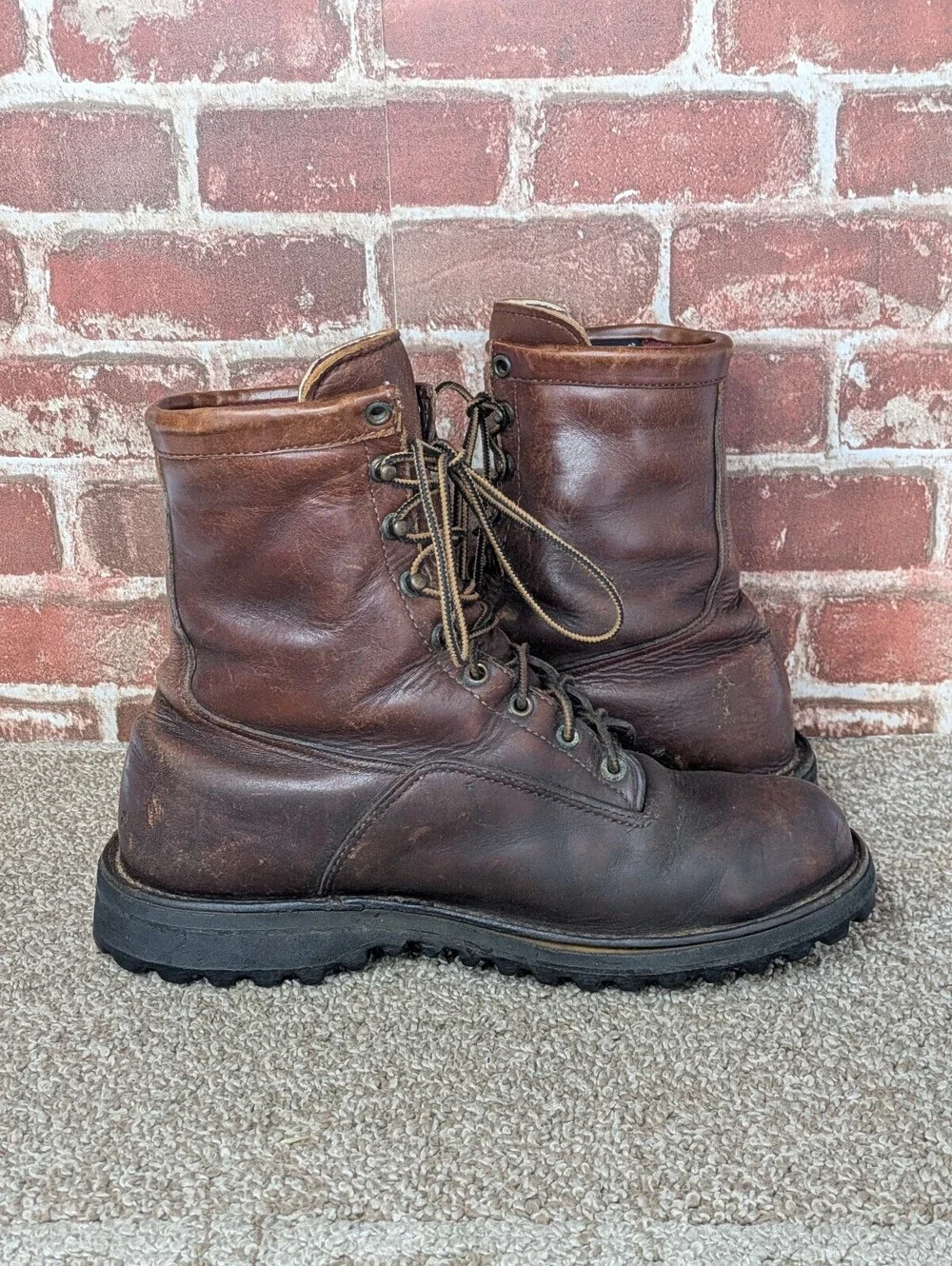 Danner 63500 Size 10 D Vintage Brown Leather Gore Tex Waterproof Hunting Boots